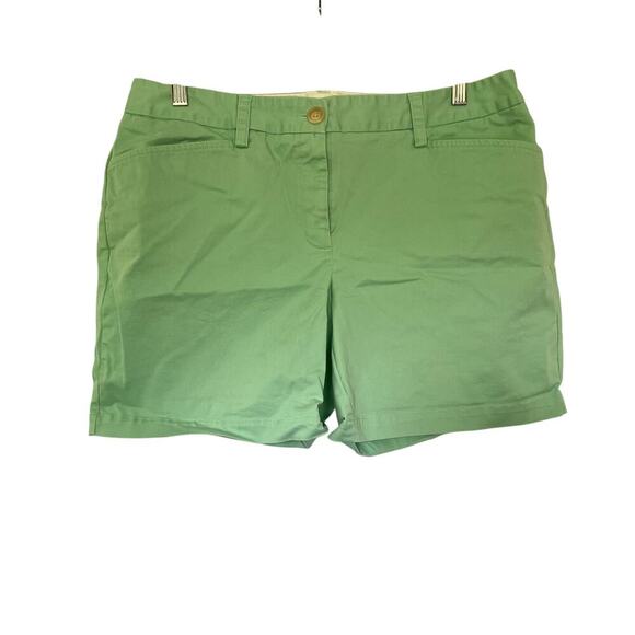 Lands' End Green Mint Summer Shorts - Women's Size 12P - Picture 1 of 7